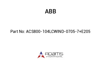 ACS800-104LCWIND-0705-7+E205