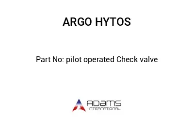 pilot operated Check valve