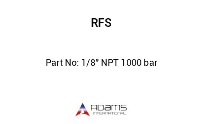 1/8” NPT 1000 bar