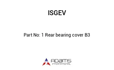 1 Rear bearing cover B3