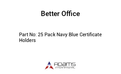 25 Pack Navy Blue Certificate Holders