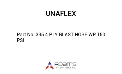 335 4 PLY BLAST HOSE WP 150 PSI