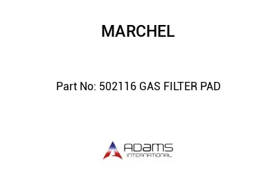 502116 GAS FILTER PAD