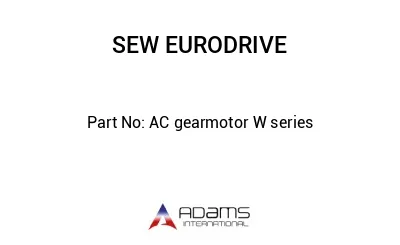 AC gearmotor W series