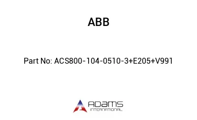 ACS800-104-0510-3+E205+V991