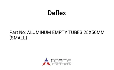 ALUMINUM EMPTY TUBES 25X50MM (SMALL)