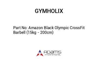 Amazon Black Olympic CrossFit Barbell (15kg - 200cm)
