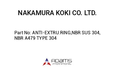 ANTI-EXTRU.RING,NBR SUS 304, NBR A479 TYPE 304