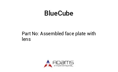 Assembled face plate with lens
