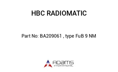 BA209061 , type FuB 9 NM