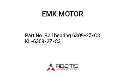 Ball bearing 6309-2Z-C3 KL-6309-2Z-C3