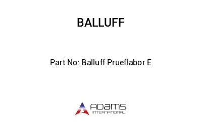 Balluff Prueflabor E									
