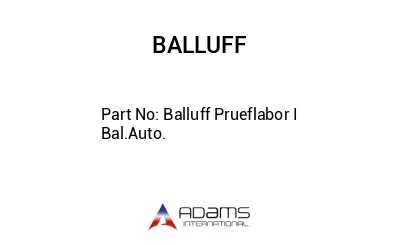 Balluff Prueflabor I Bal.Auto.									