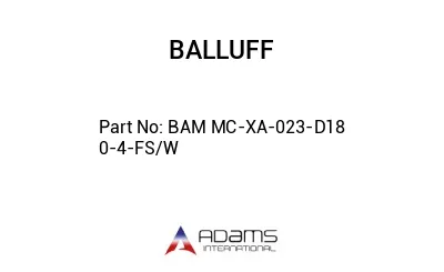 BAM MC-XA-023-D18	0-4-FS/W								