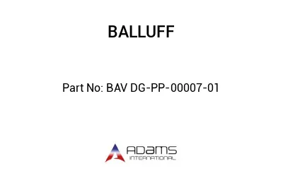 BAV DG-PP-00007-01									