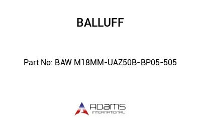 BAW M18MM-UAZ50B-BP05-505									
