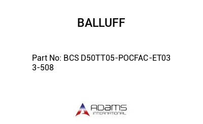 BCS D50TT05-POCFAC-ET03	3-508								