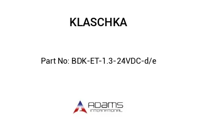 BDK-ET-1.3-24VDC-d/e