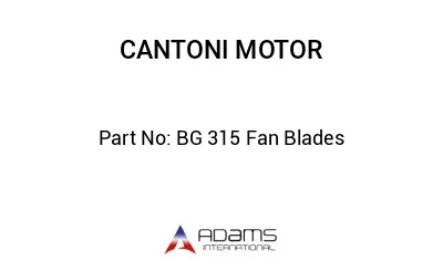 BG 315 Fan Blades