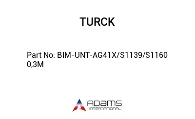 BIM-UNT-AG41X/S1139/S1160 0,3M