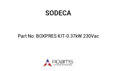 BOXPRES KIT-0.37kW 230Vac