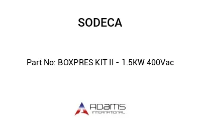 BOXPRES KIT II - 1.5KW 400Vac
