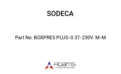 BOXPRES PLUS-0.37-230V. M-M