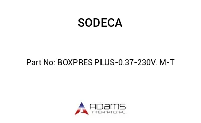 BOXPRES PLUS-0.37-230V. M-T