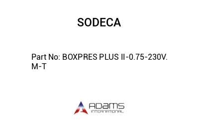 BOXPRES PLUS II-0.75-230V. M-T