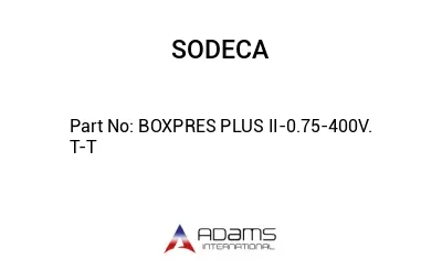 BOXPRES PLUS II-0.75-400V. T-T