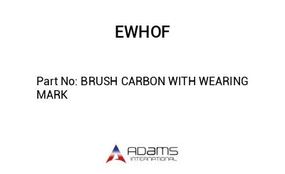 BRUSH CARBON WITH WEARING MARK