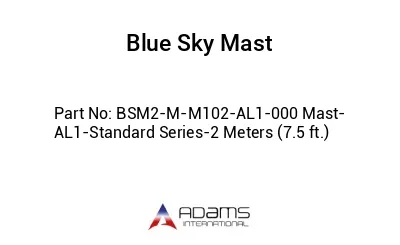 BSM2-M-M102-AL1-000 Mast-AL1-Standard Series-2 Meters (7.5 ft.)