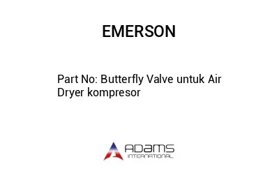 Butterfly Valve untuk Air Dryer kompresor