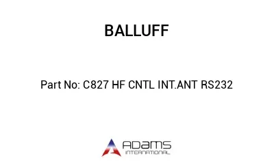 C827 HF CNTL INT.ANT RS232									