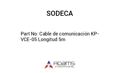 Cable de comunicación KP-VCE-05 Longitud 5m
