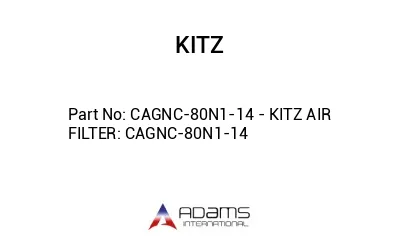 CAGNC-80N1-14 - KITZ AIR FILTER: CAGNC-80N1-14