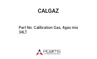 Calibration Gas, 4gas mix 34LT