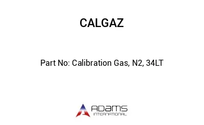 Calibration Gas, N2, 34LT