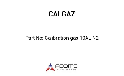 Calibration gas 10AL N2