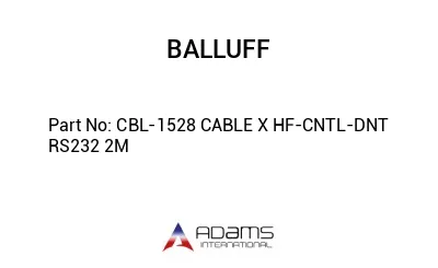 CBL-1528 CABLE X HF-CNTL-DNT RS232 2M									