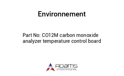 CO12M carbon monoxide analyzer temperature control board