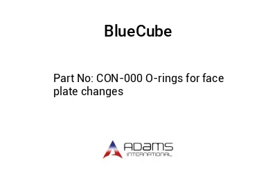 CON-000 O-rings for face plate changes