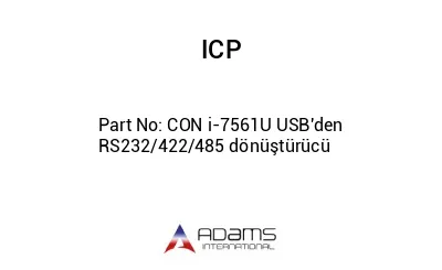 CON i-7561U USB'den RS232/422/485 dönüştürücü