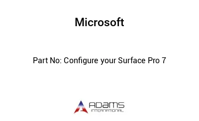Configure your Surface Pro 7