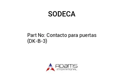 Contacto para puertas (DK-B-3)