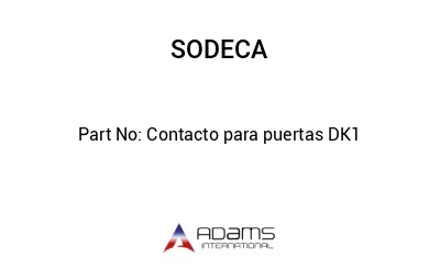 Contacto para puertas DK1