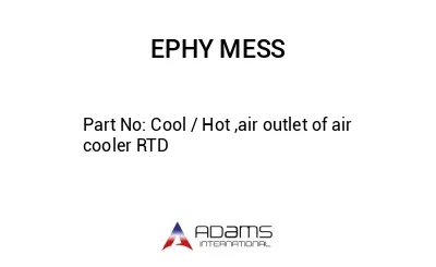 Cool / Hot ,air outlet of air cooler RTD