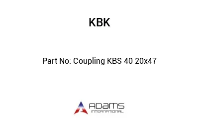 Coupling KBS 40 20x47