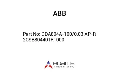 DDA804A-100/0.03 AP-R 2CSB804401R1000