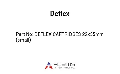DEFLEX CARTRIDGES 22x55mm (small)